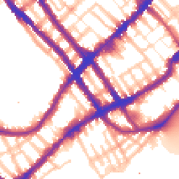 Daytime road noise heatmap for SW10 0UN