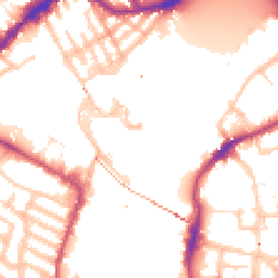 Daytime road noise heatmap for SW10 0UY