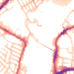 Daytime road noise heatmap for SW10 0XB