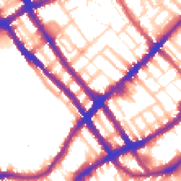 Daytime road noise heatmap for SW10 9BG