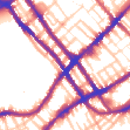 Daytime road noise heatmap for SW10 9DA