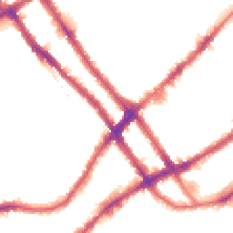 Night-time road noise heatmap for SW10 9DB