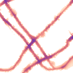 Night-time road noise heatmap for SW10 9EN