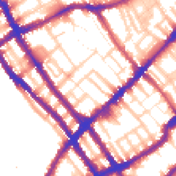 Daytime road noise heatmap for SW10 9HU