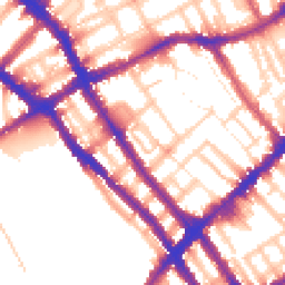 Daytime road noise heatmap for SW10 9JT