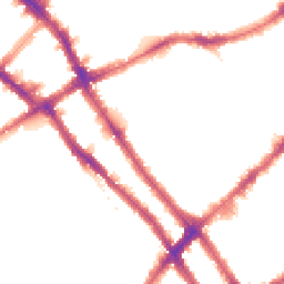 Night-time road noise heatmap for SW10 9JT
