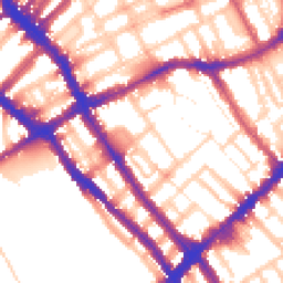 Daytime road noise heatmap for SW10 9LA