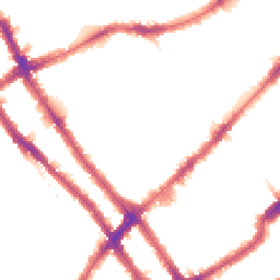 Night-time road noise heatmap for SW10 9NL