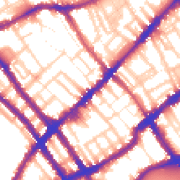 Daytime road noise heatmap for SW10 9PN