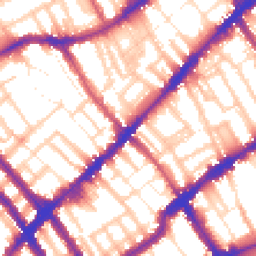 Daytime road noise heatmap for SW10 9PY