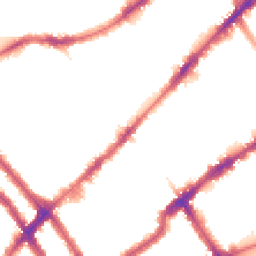 Night-time road noise heatmap for SW10 9PY