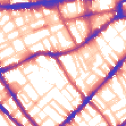 Daytime road noise heatmap for SW10 9RY