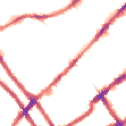 Night-time road noise heatmap for SW10 9SN