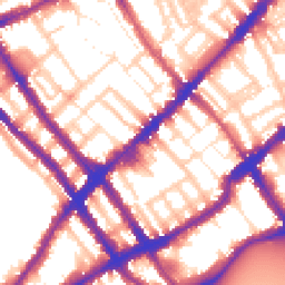 Daytime road noise heatmap for SW10 9TN
