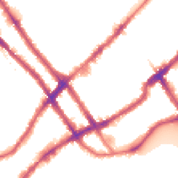 Night-time road noise heatmap for SW10 9TQ