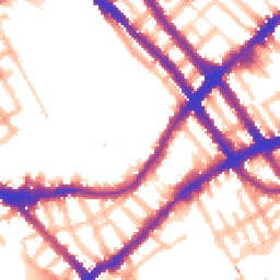 Daytime road noise heatmap for SW10 9UN