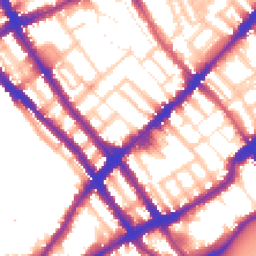 Daytime road noise heatmap for SW10 9XB