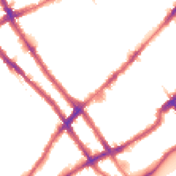 Night-time road noise heatmap for SW10 9XB
