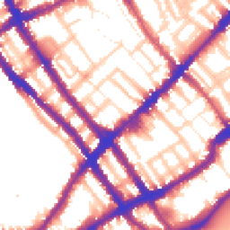 Daytime road noise heatmap for SW10 9XD