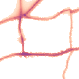Night-time road noise heatmap for SW14 7BE
