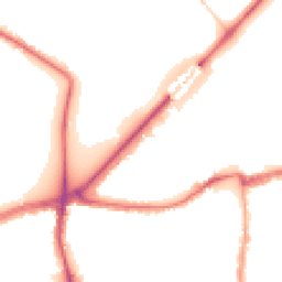 Night-time road noise heatmap for SW14 7BF