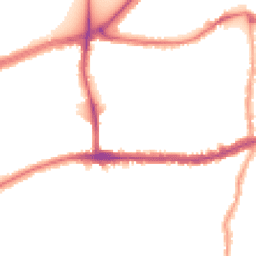 Night-time road noise heatmap for SW14 7BQ