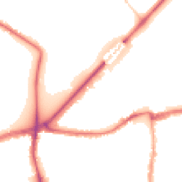 Night-time road noise heatmap for SW14 7DA
