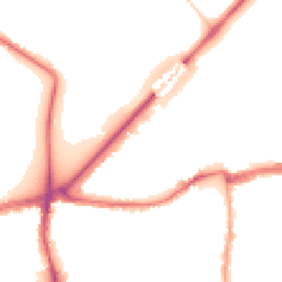 Night-time road noise heatmap for SW14 7DB