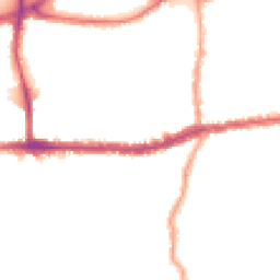 Night-time road noise heatmap for SW14 7DD