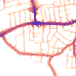 Daytime road noise heatmap for SW14 7DX