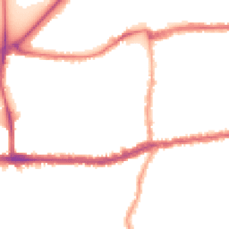 Night-time road noise heatmap for SW14 7JJ