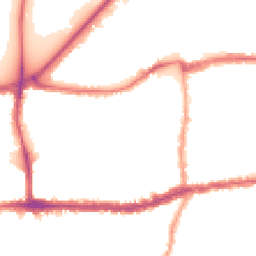 Night-time road noise heatmap for SW14 7NF