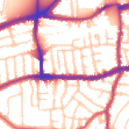 Daytime road noise heatmap for SW14 7RJ