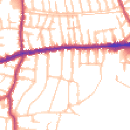 Daytime road noise heatmap for SW14 8AR
