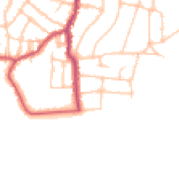 Daytime road noise heatmap for SW14 8BH