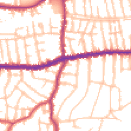 Daytime road noise heatmap for SW14 8LR
