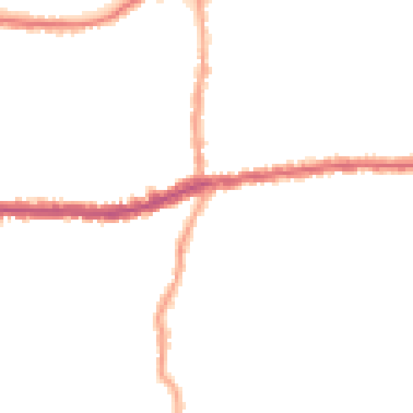 Night-time road noise heatmap for SW14 8LR