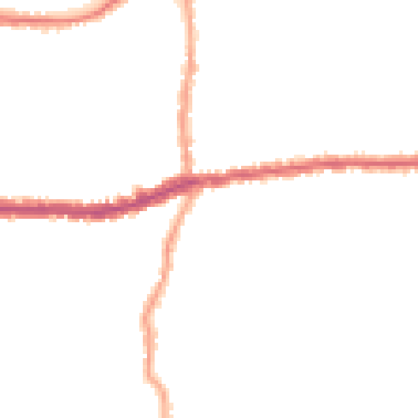 Night-time road noise heatmap for SW14 8LX