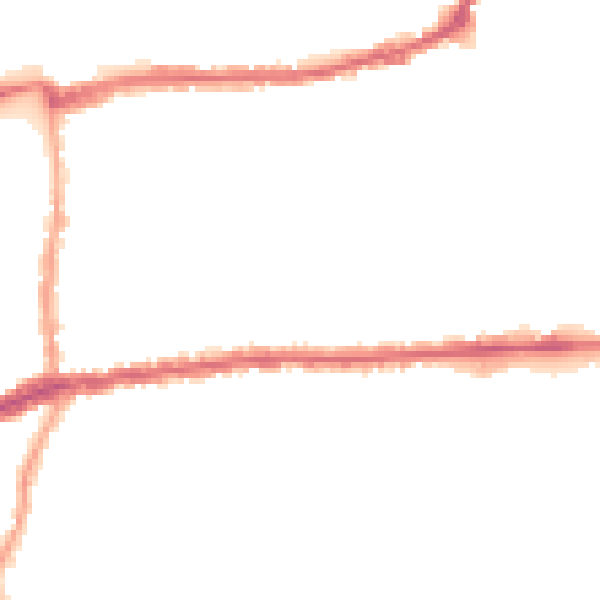 Night-time road noise heatmap for SW14 8PF