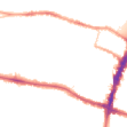 Night-time road noise heatmap for SW15 1AB