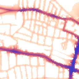 Daytime road noise heatmap for SW15 1AD