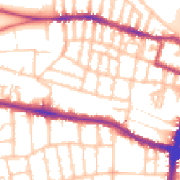 Daytime road noise heatmap for SW15 1AE