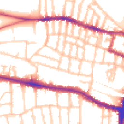 Daytime road noise heatmap for SW15 1AF