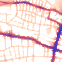 Daytime road noise heatmap for SW15 1AW