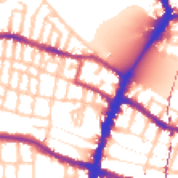 Daytime road noise heatmap for SW15 1AY