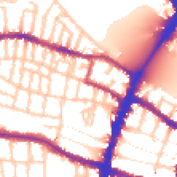 Daytime road noise heatmap for SW15 1AZ