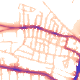 Daytime road noise heatmap for SW15 1BB