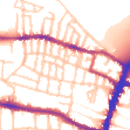 Daytime road noise heatmap for SW15 1BF