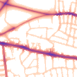 Daytime road noise heatmap for SW15 1BN
