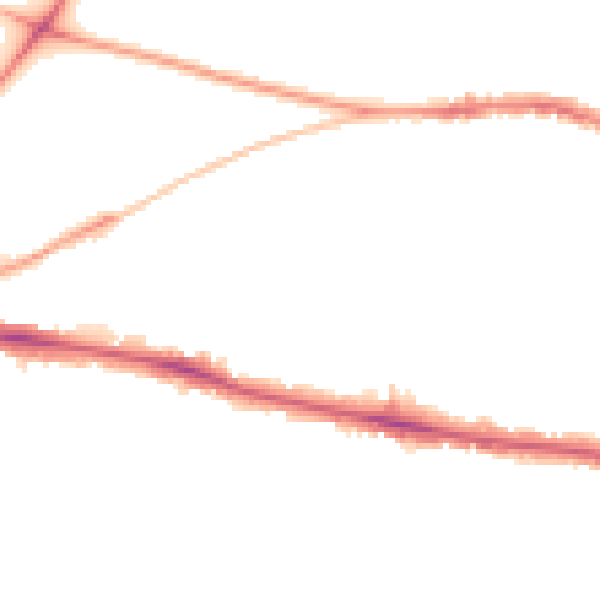 Night-time road noise heatmap for SW15 1BN